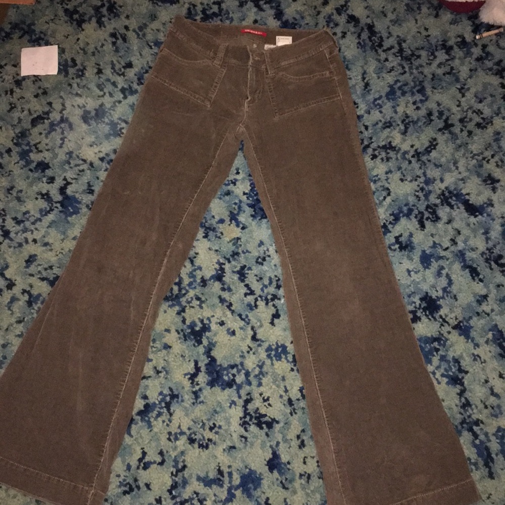 Corduroy boot leg pants